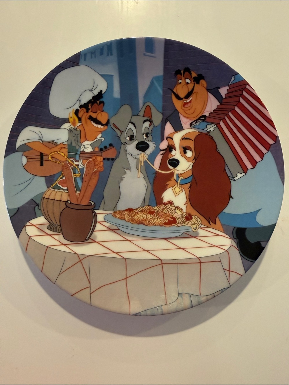 Vintage 1998 Disney Lady and the Tramp “First Date” Knowles Collector Plate